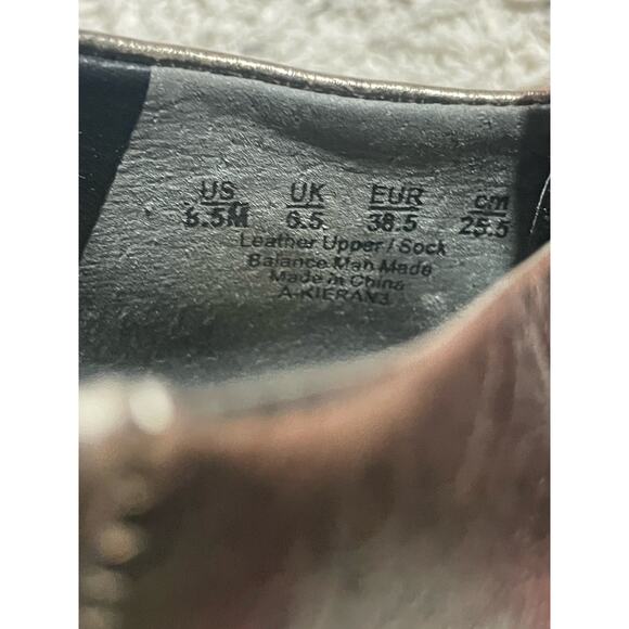 Franco Sarto Kieran Ankle Boots Womens 8.5 M EU 38.5 Leather Metallic MSRP$90 - Picture 9 of 11